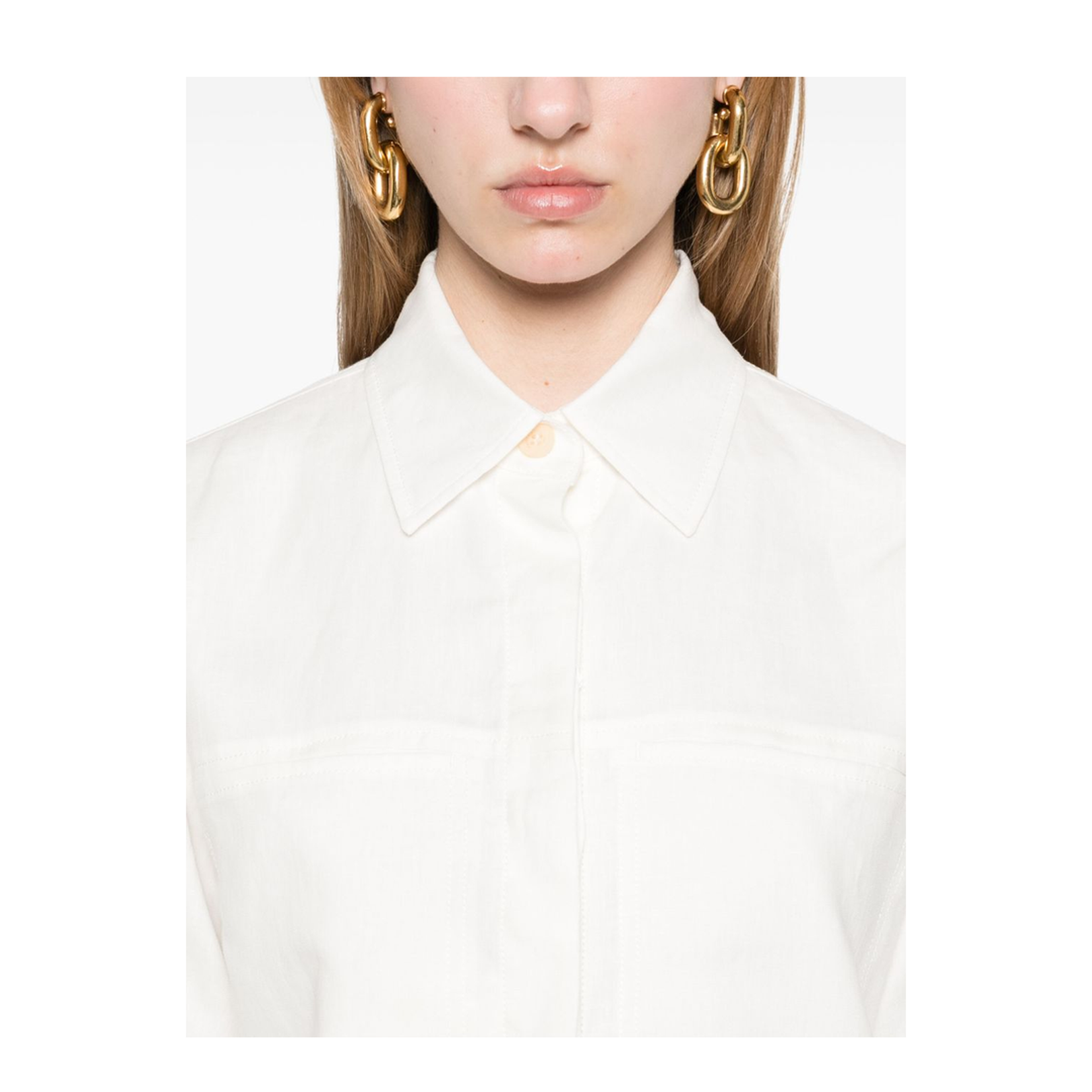 Linen Shirt Cropped Fit