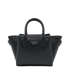 Odette Small Polyurethane Tote - Nero Taupe