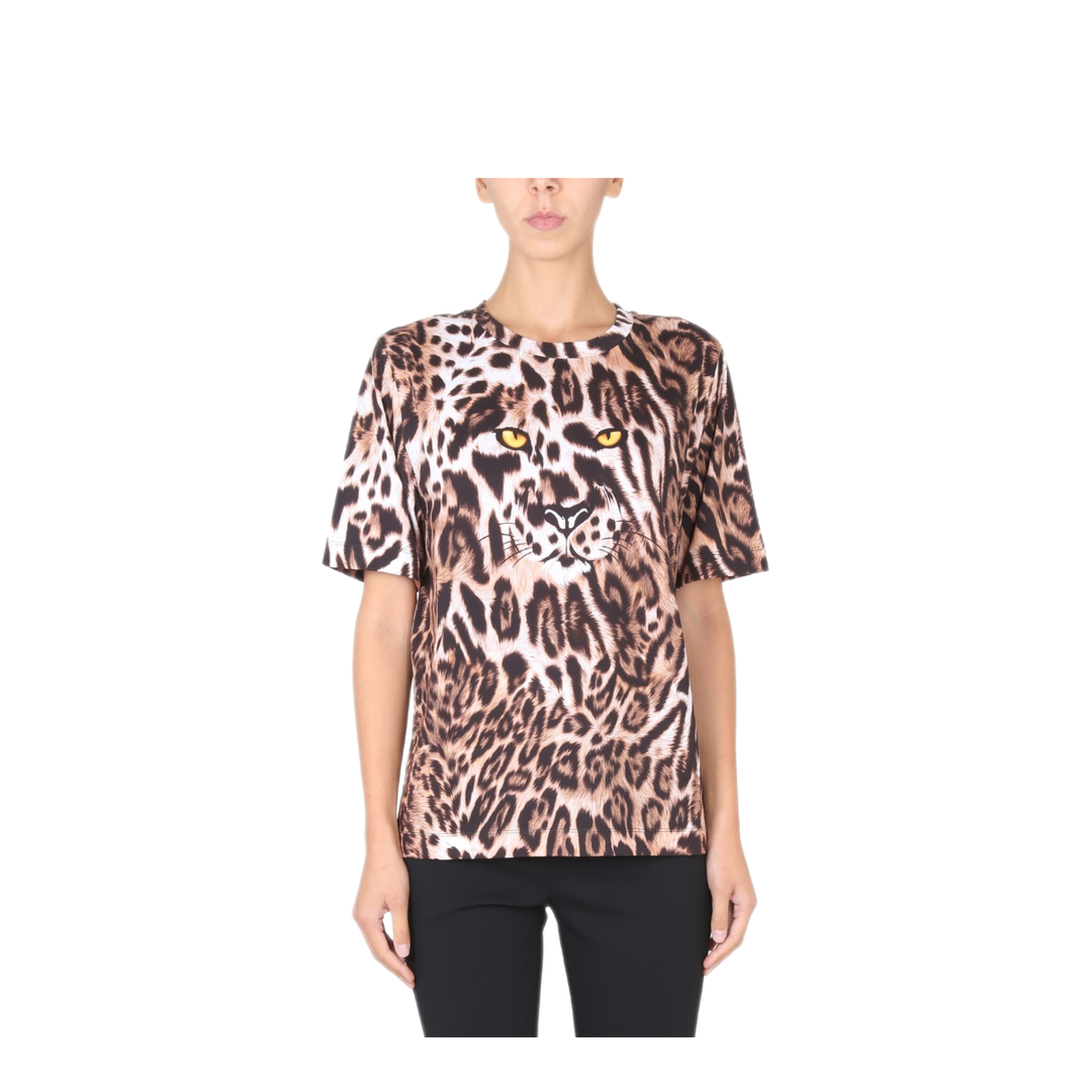MAYFEYR - BOUTIQUE MOSCHINO - Animal Print T Shirt - 070158601149