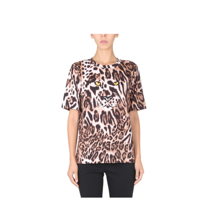 MAYFEYR - BOUTIQUE MOSCHINO - Animal Print T Shirt - 070158601149