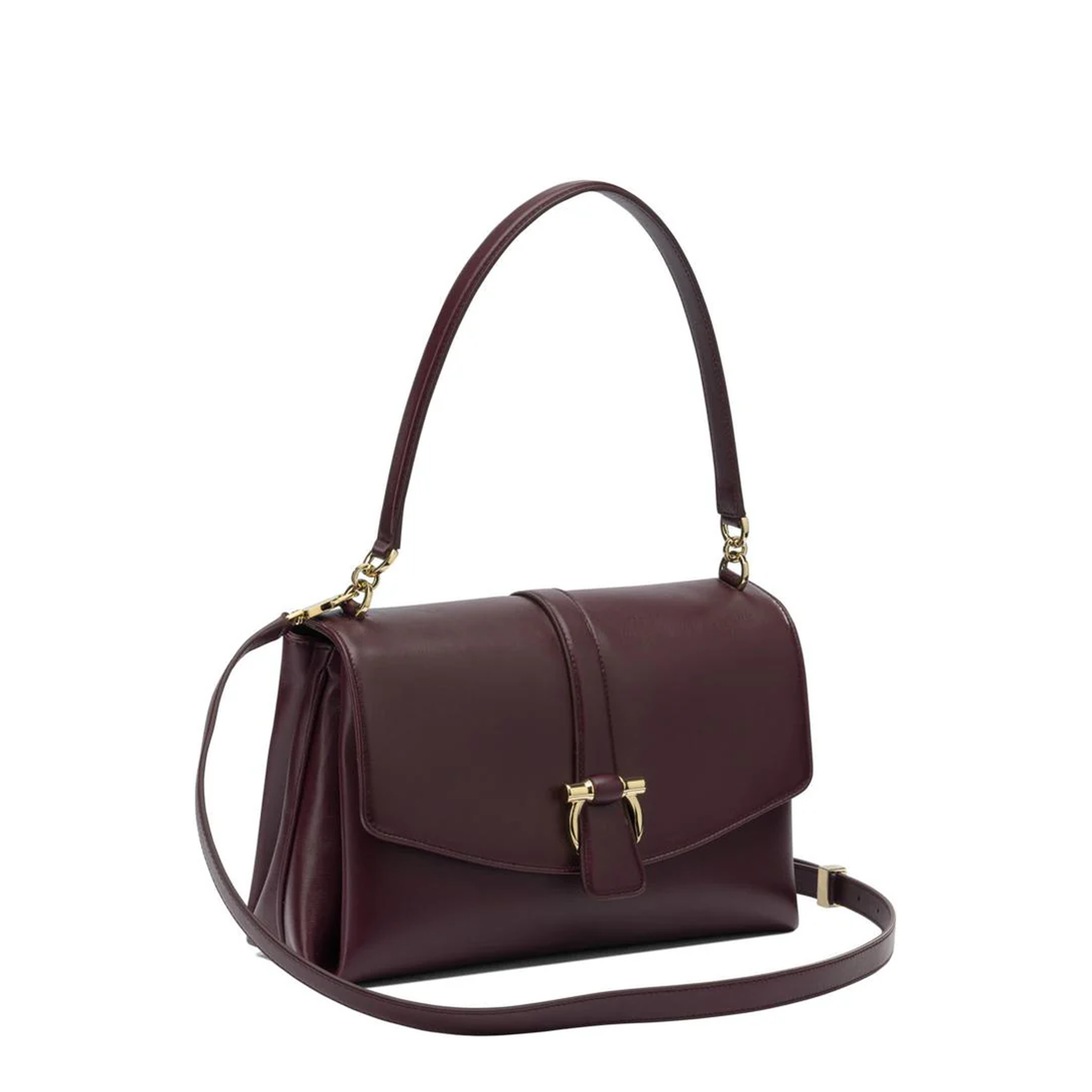 Leather Handbag Maroon