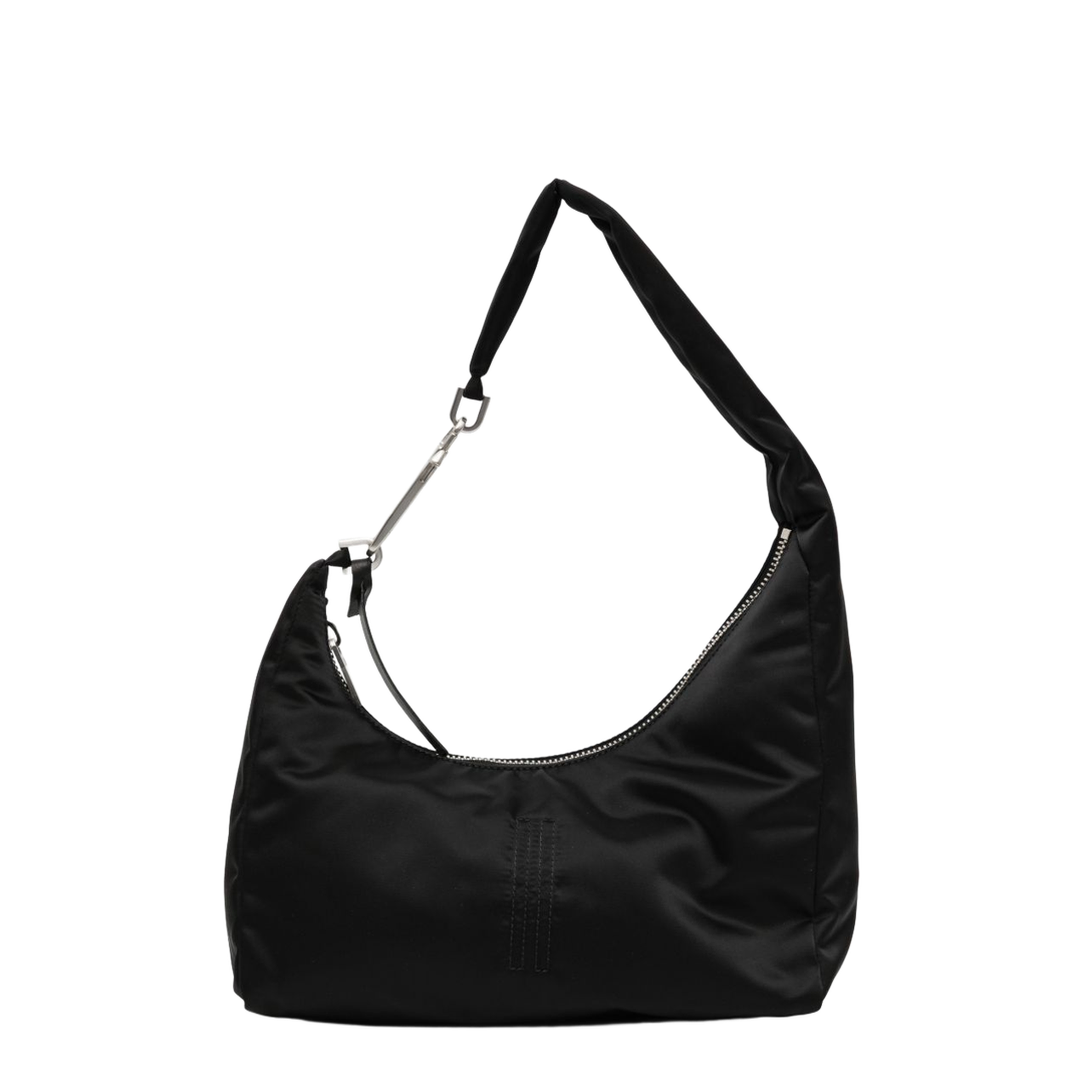 Gemini Small Lamb Leather Shoulder Bag - Black