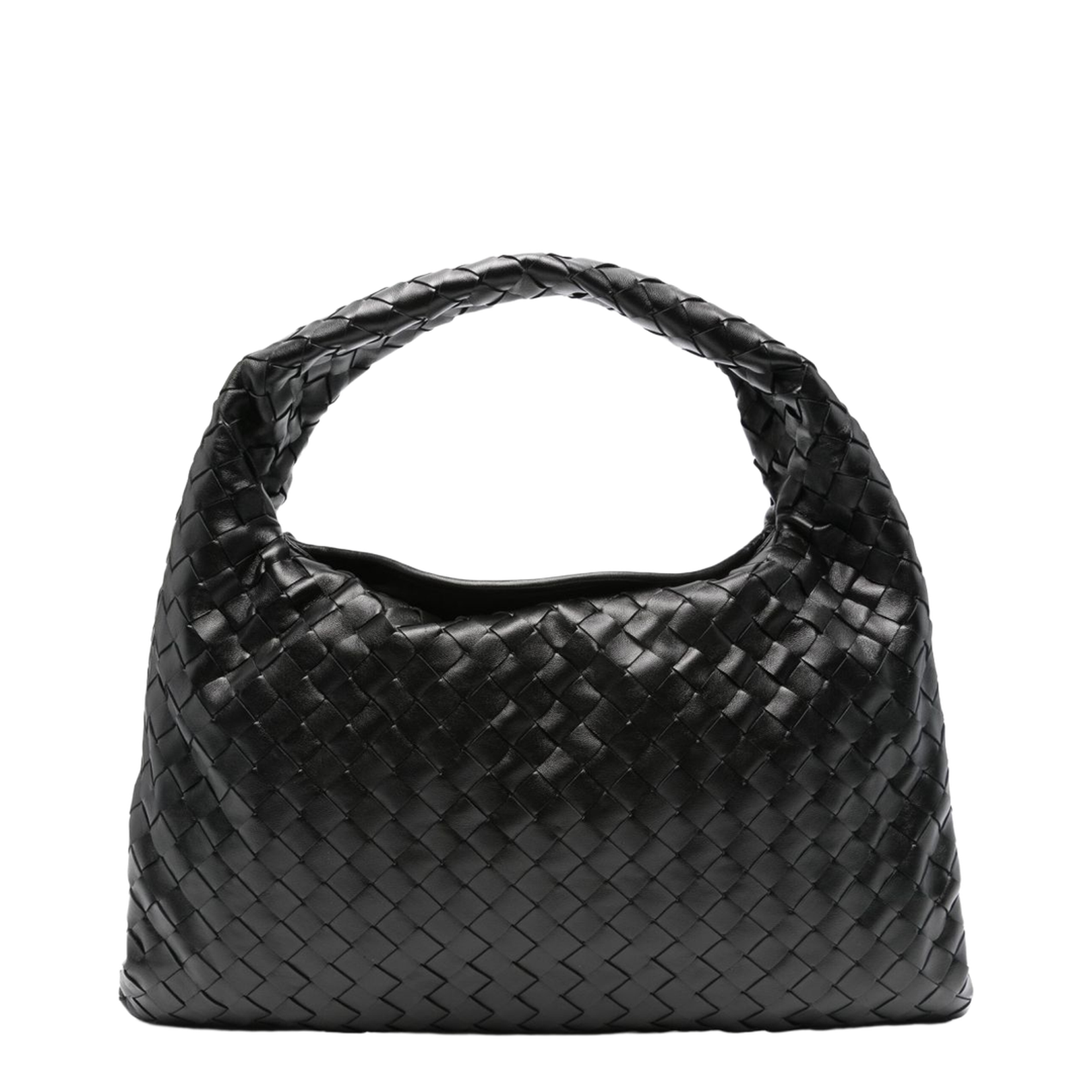 Hop Small Leather Shoulder Bags - Black