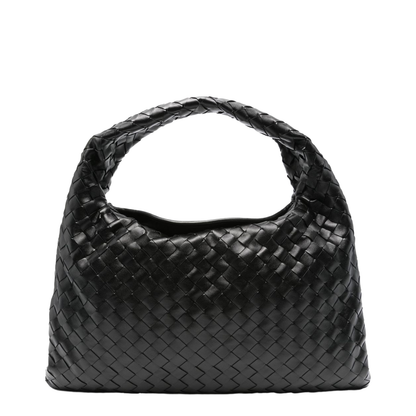 Hop Small Leather Shoulder Bags - Black