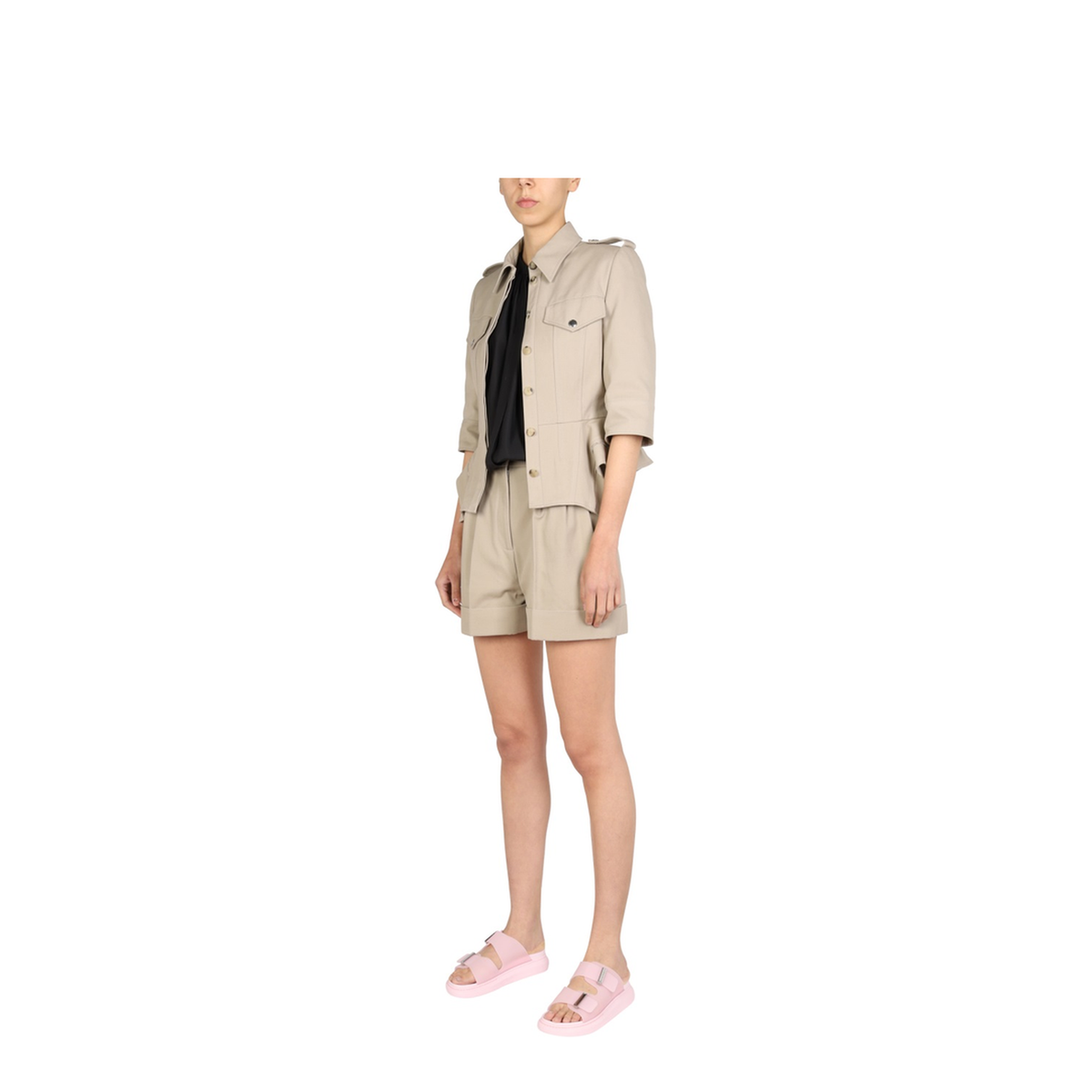 MAYFEYR - Alexander Mcqueen - Blusa In Seta - 696462QBAB21000