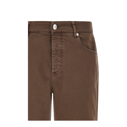 Garment-dyed jeans