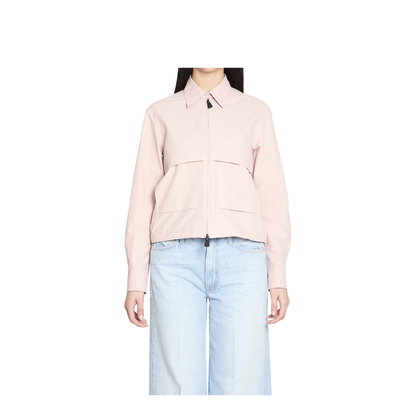 Pink Technical Froissé Long Sleeve Shirt