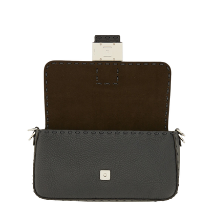 Baguette Bag in Gray Selleria Leather