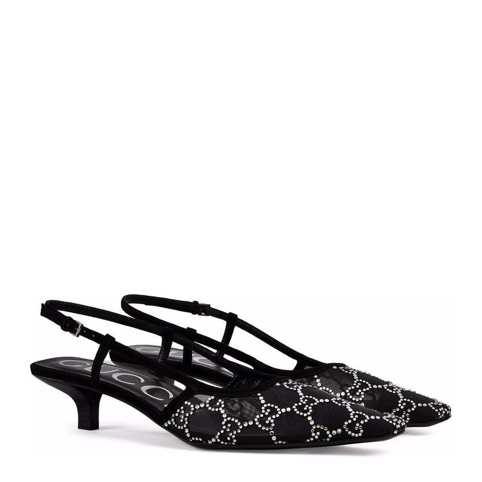 GG Crystal Slingback Pump