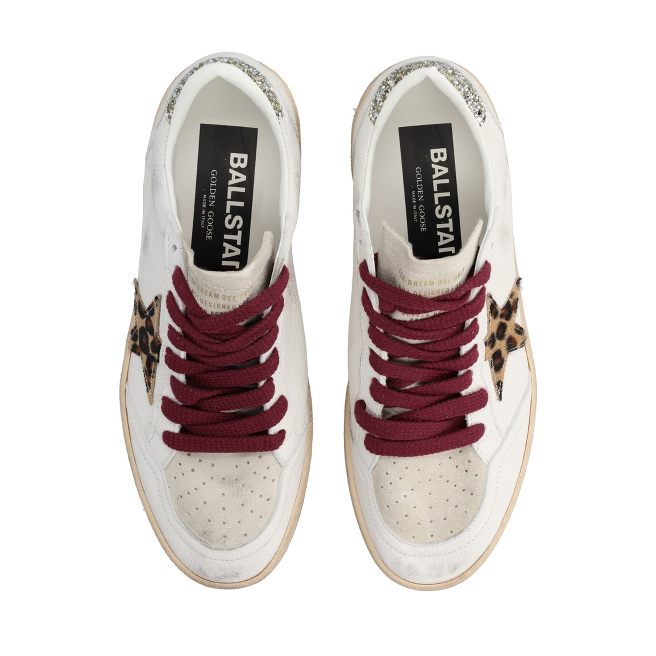 Ballstar Nappa Upper Toe and Spur Suede Tongue Horsy Star Glitter Heel