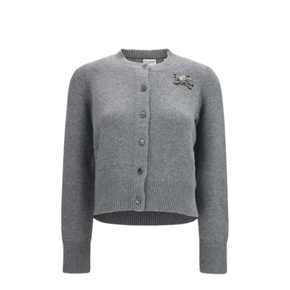 MAYFEYR - Burberry - Wool And Cashmere Equestrian Knight Logo Cardigan - 8132458