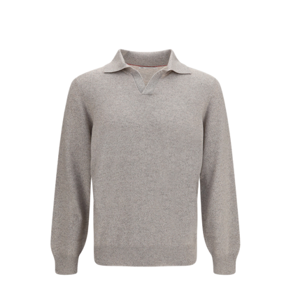 MAYFEYR - Brunello Cucinelli - Moulin Cashmere Knit Polo - MQS203805CVO32
