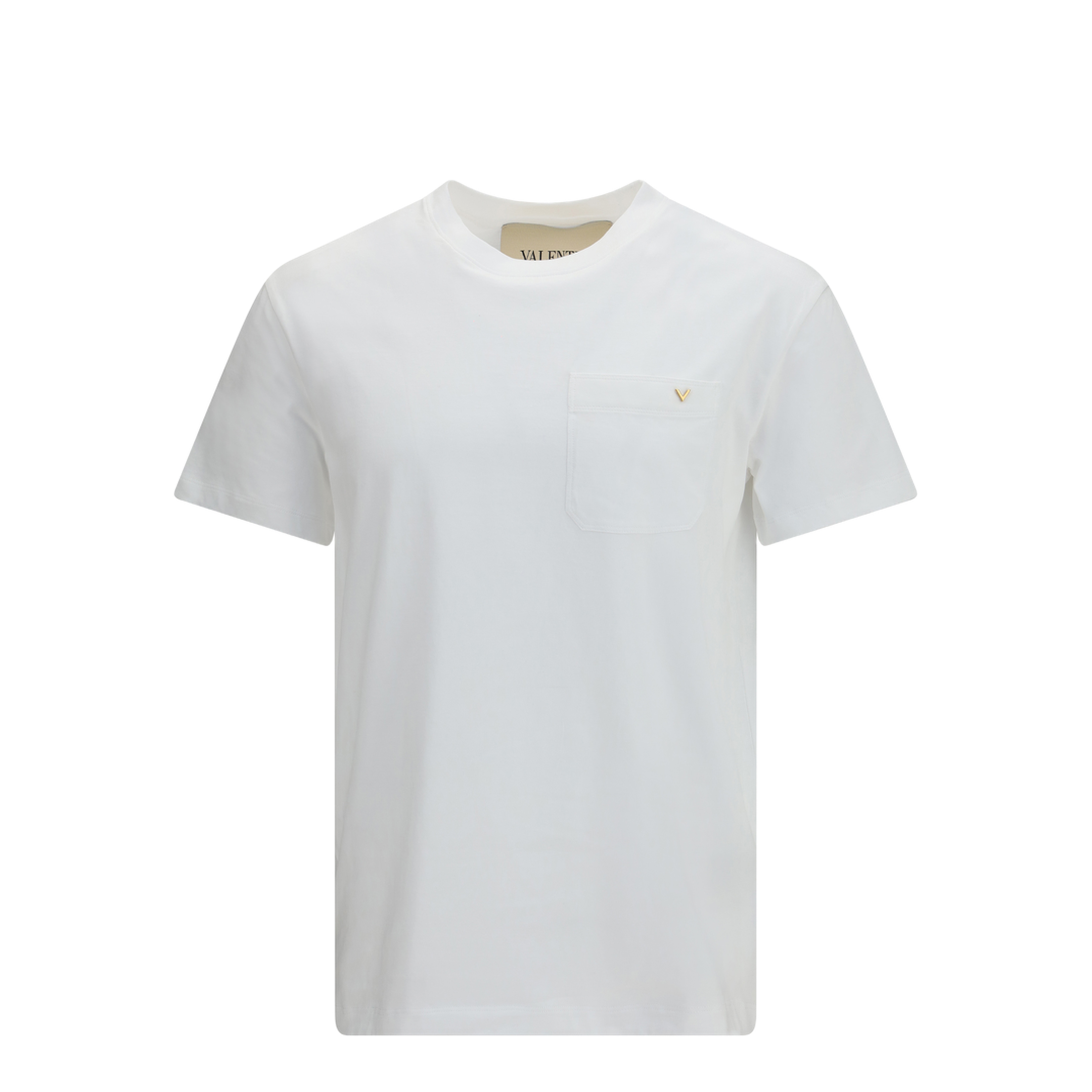 MAYFEYR - Valentino - Cotton T-Shirt With Vgold - 8V0MG10VBGR