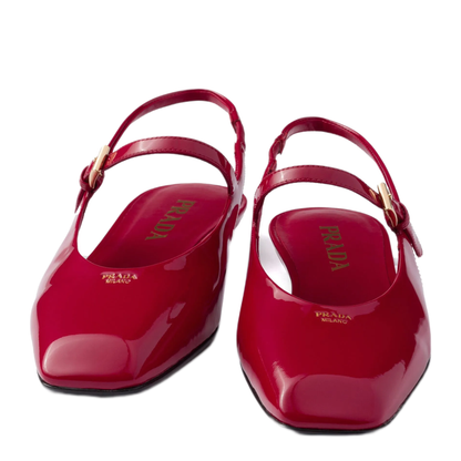 MAYFEYR - Prada - Leather Slingback Ballerina Shoes - 1F828NF015069F0E06