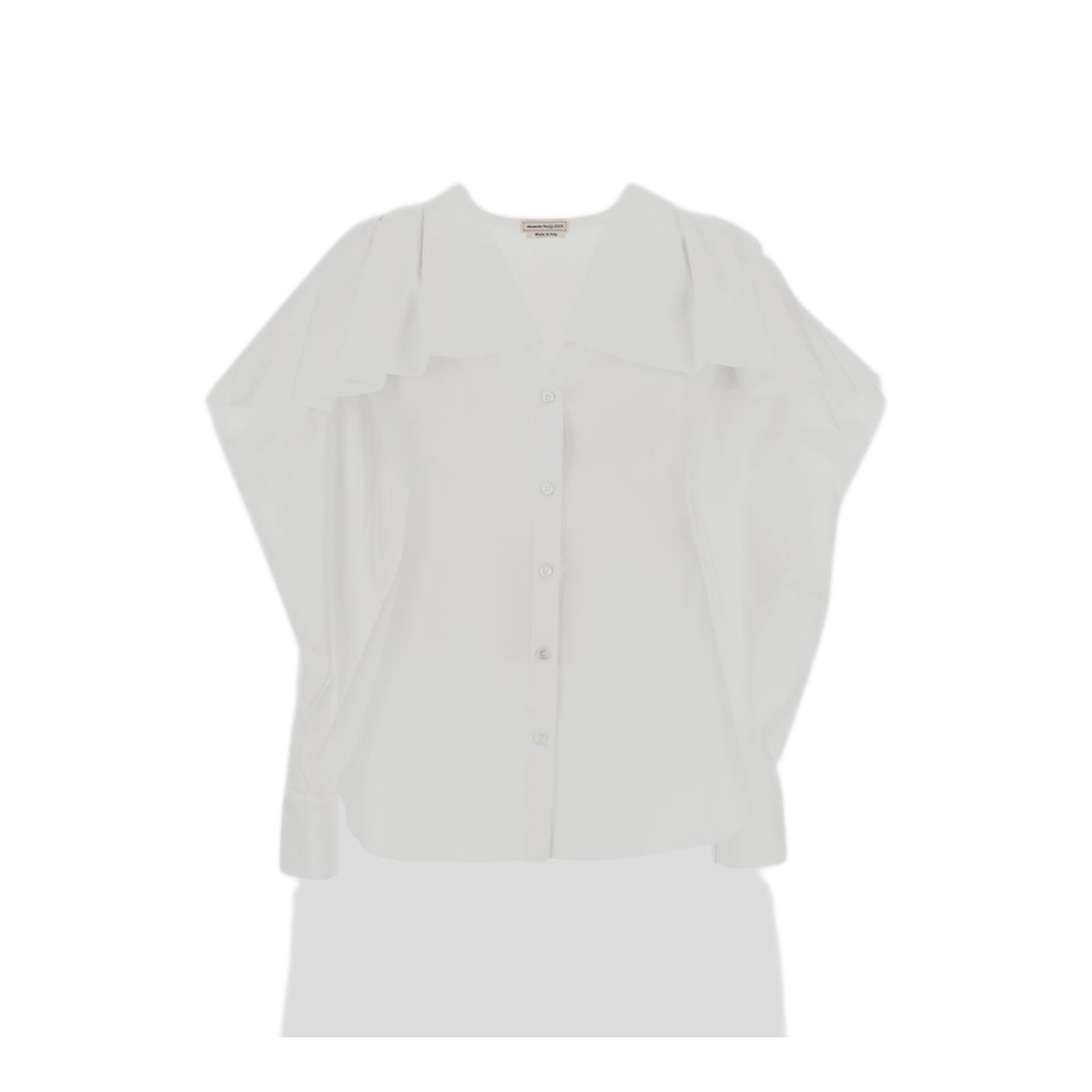 MAYFEYR - Alexander Mcqueen - Cotton Draped Shirt - 769055QAAAD9000