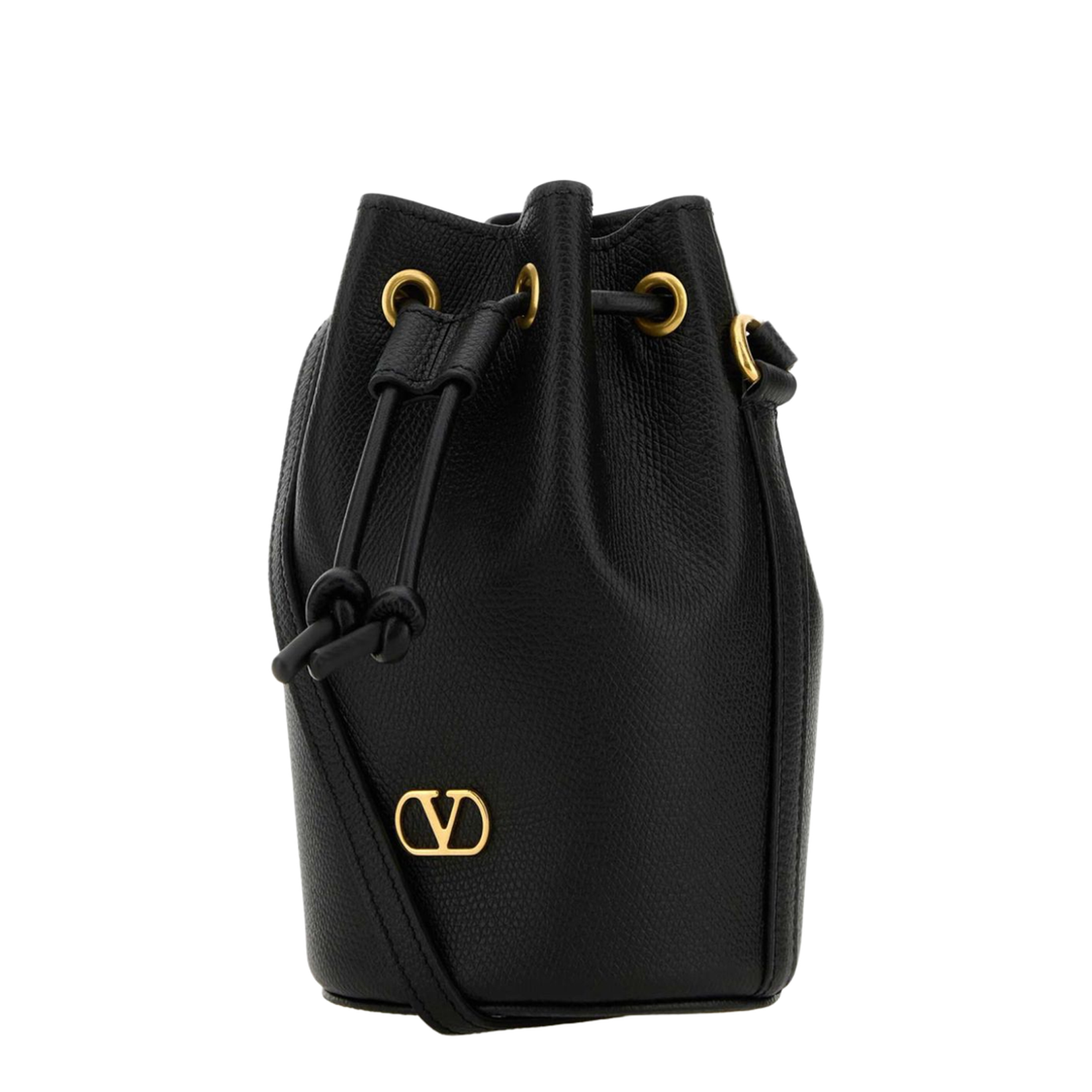 Mini Leather Bucket Bag