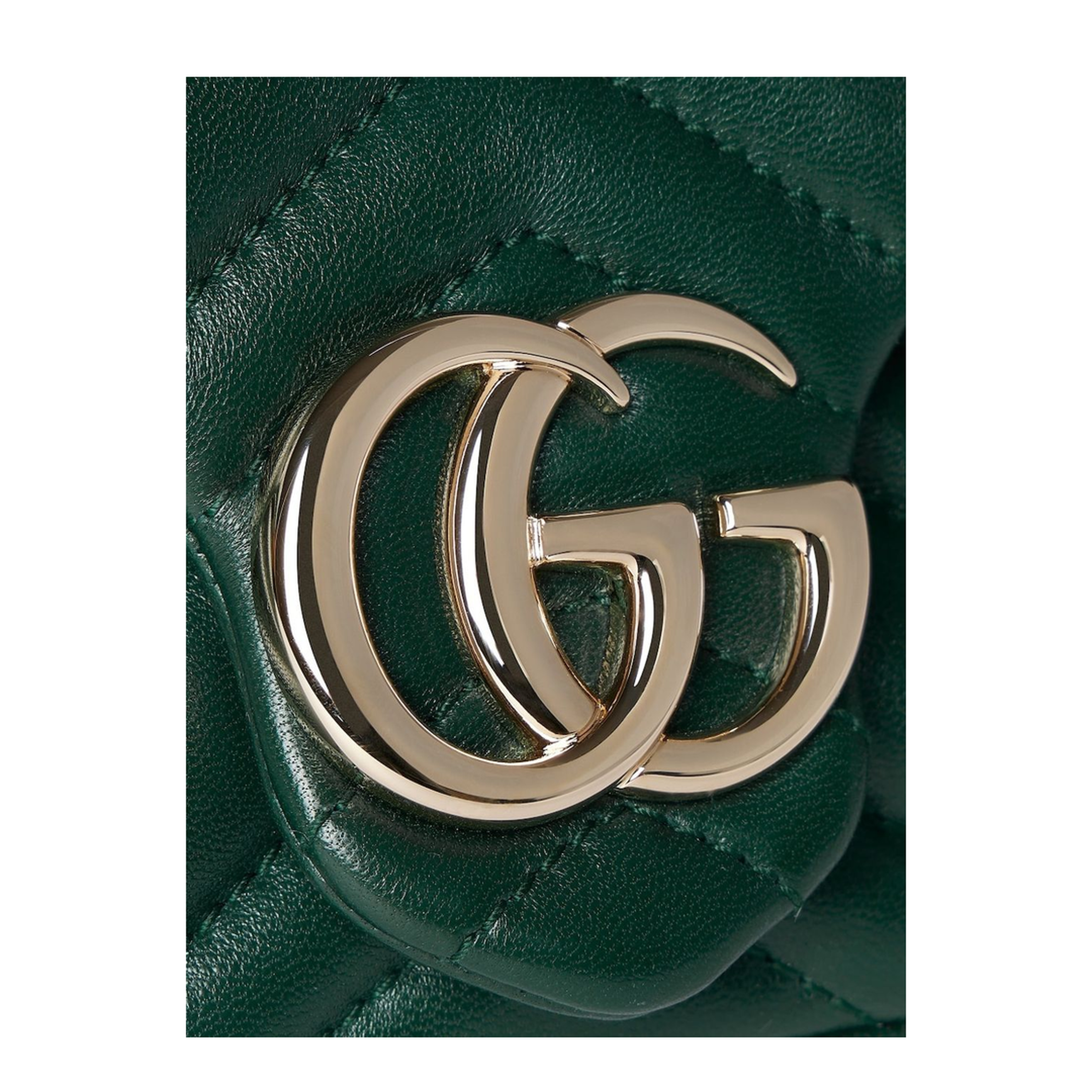 GG Marmont Mini Shoulder Bag Matelassé Nappa Leather - Green