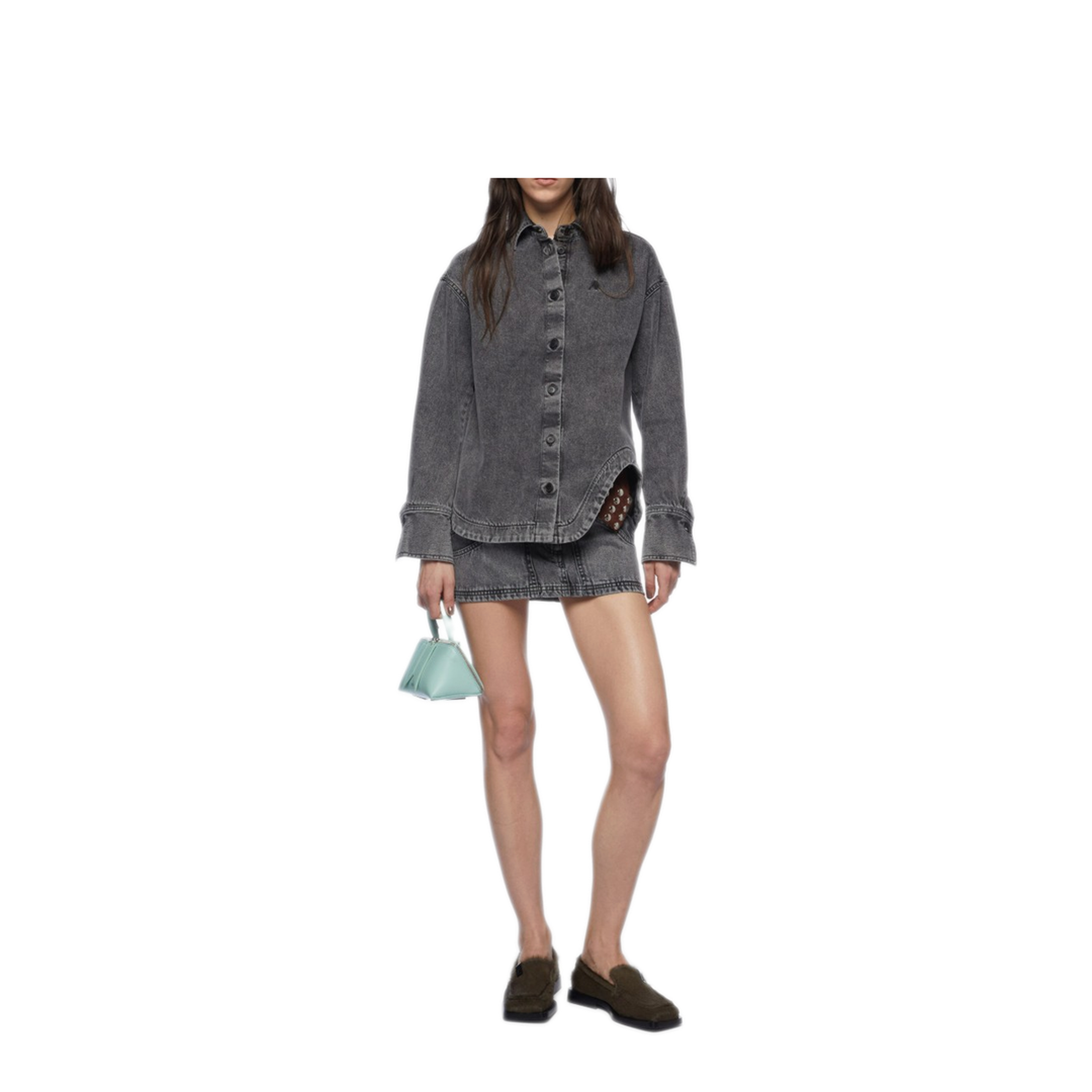MAYFEYR - The Attico - Bomber Washed Denim - 260WCB00074DDD104AA100