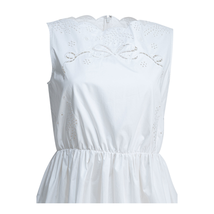 MAYFEYR - Self Portrait - Short Flared Dress - AC26034SWWHITE