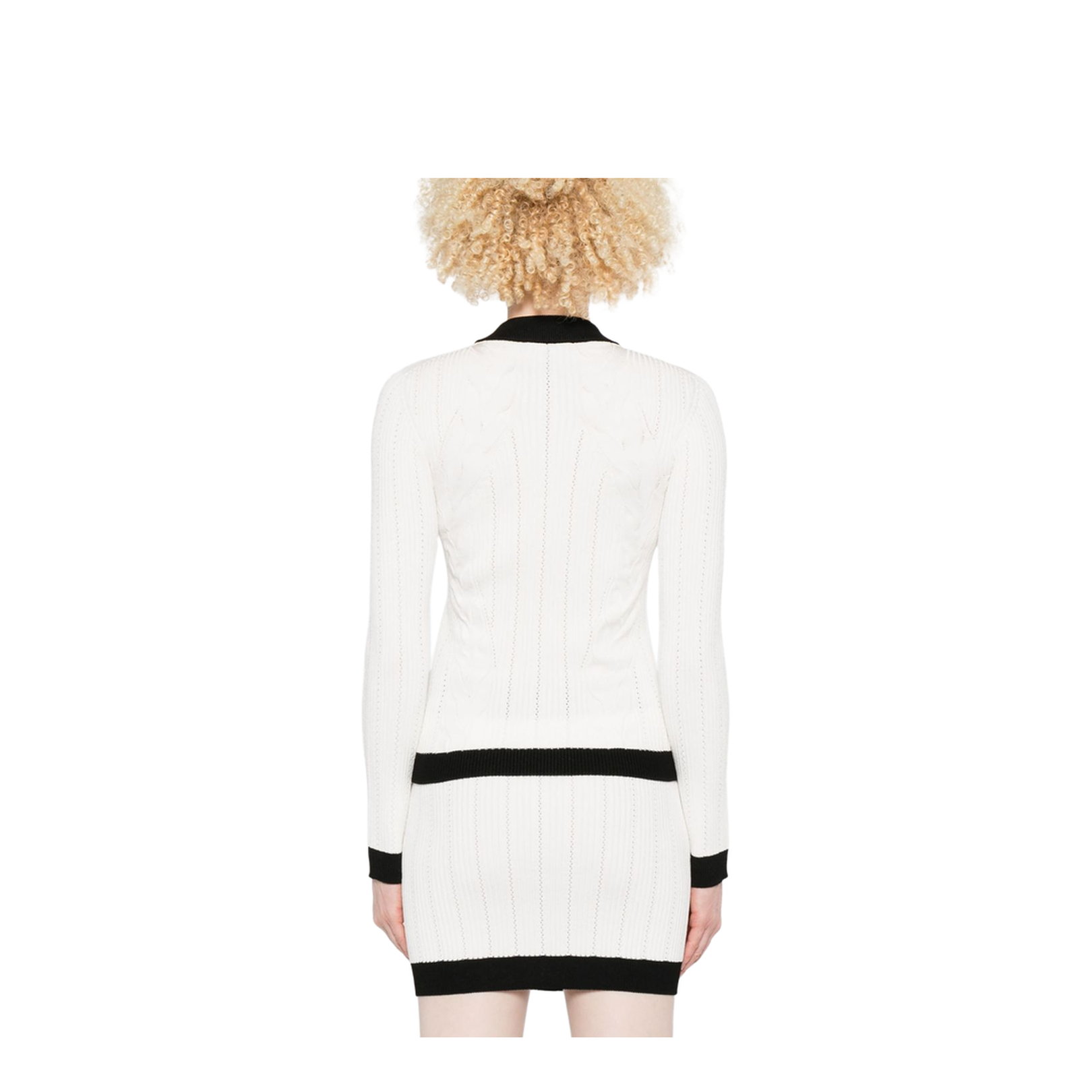 Knitted Crewneck Cardigan