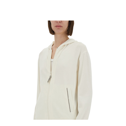 Cotton and Silk Blend Hoodie