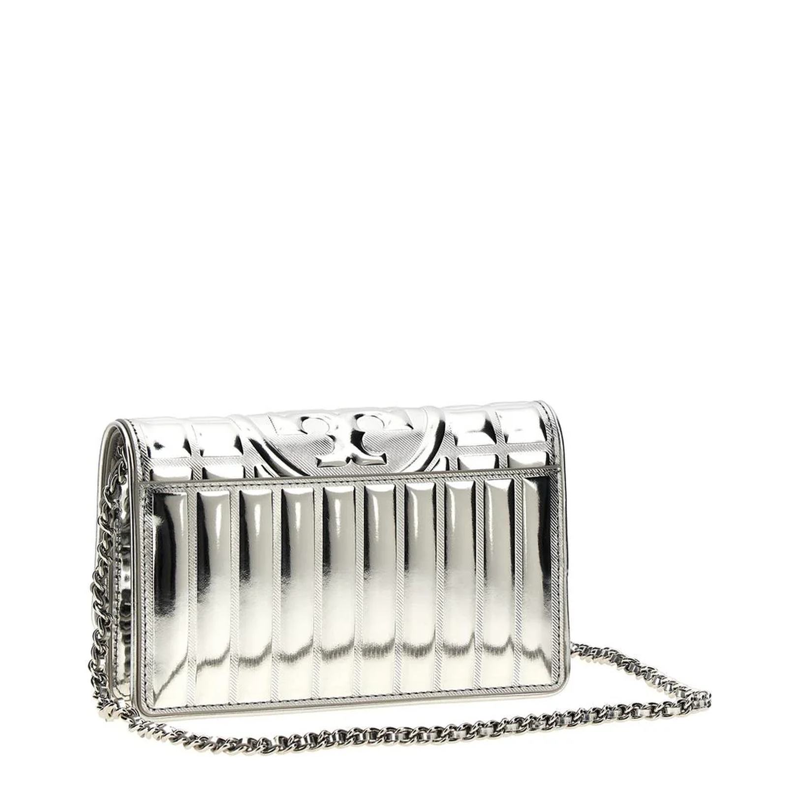 Fleming Metallic Square Quilt Chain Wallet