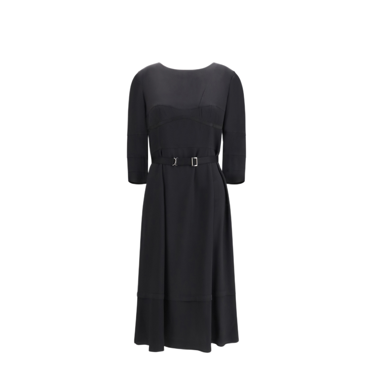 Wool And Silk Midi Dress