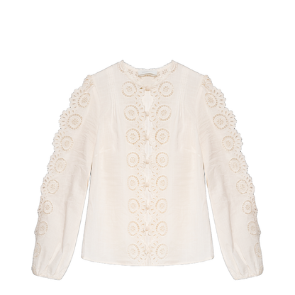 Shirt with decorative embroidery