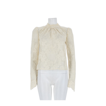 MAYFEYR - Self Portrait - Ivory Polyester Top - SC26052TCCREAM