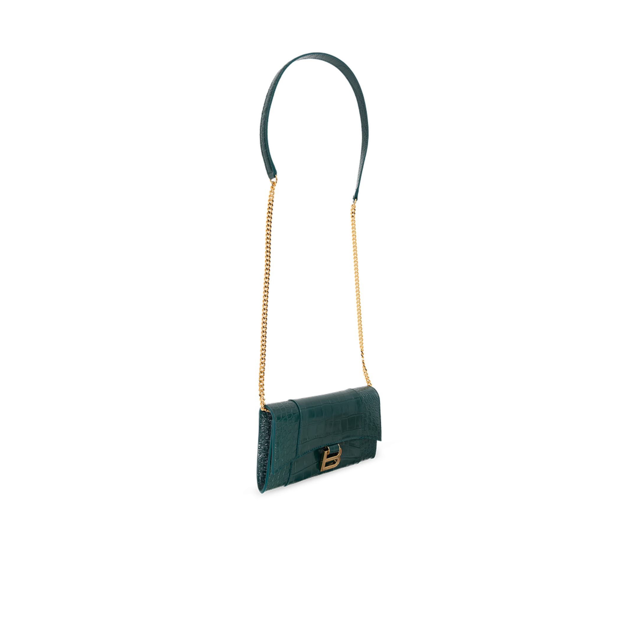 MAYFEYR - Balenciaga - Hourglass Wallet On Chain - 8463432ABLU3108