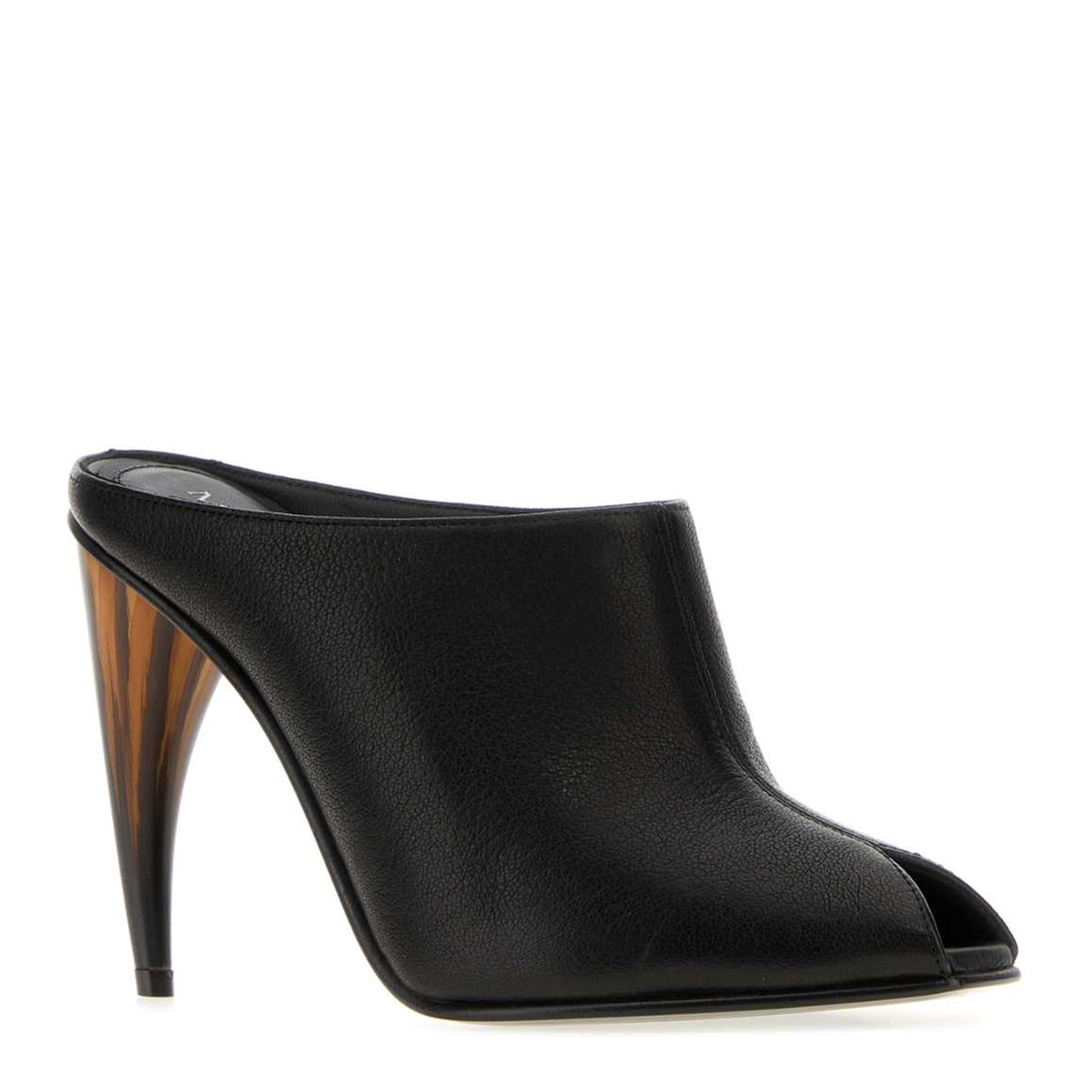 MAYFEYR - Alexander Mcqueen - Black Leather Mules - 866004WHAFA1000