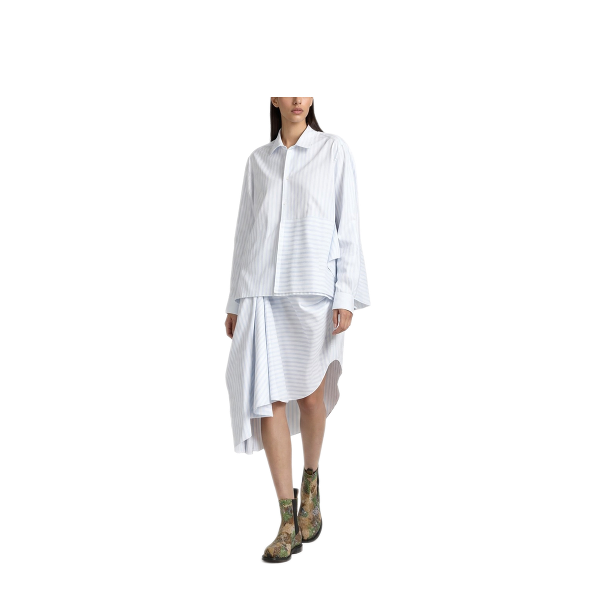MAYFEYR - JW ANDERSON - Asymmetrical Shirt With Draping - SH0386PG1892023