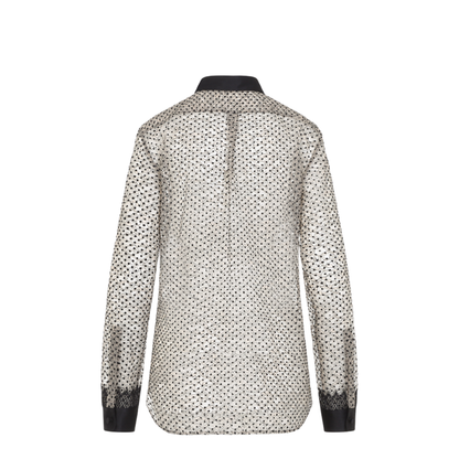 MAYFEYR - Tom Ford - Flock Polka Dot Shirt - CA3349FAX1768