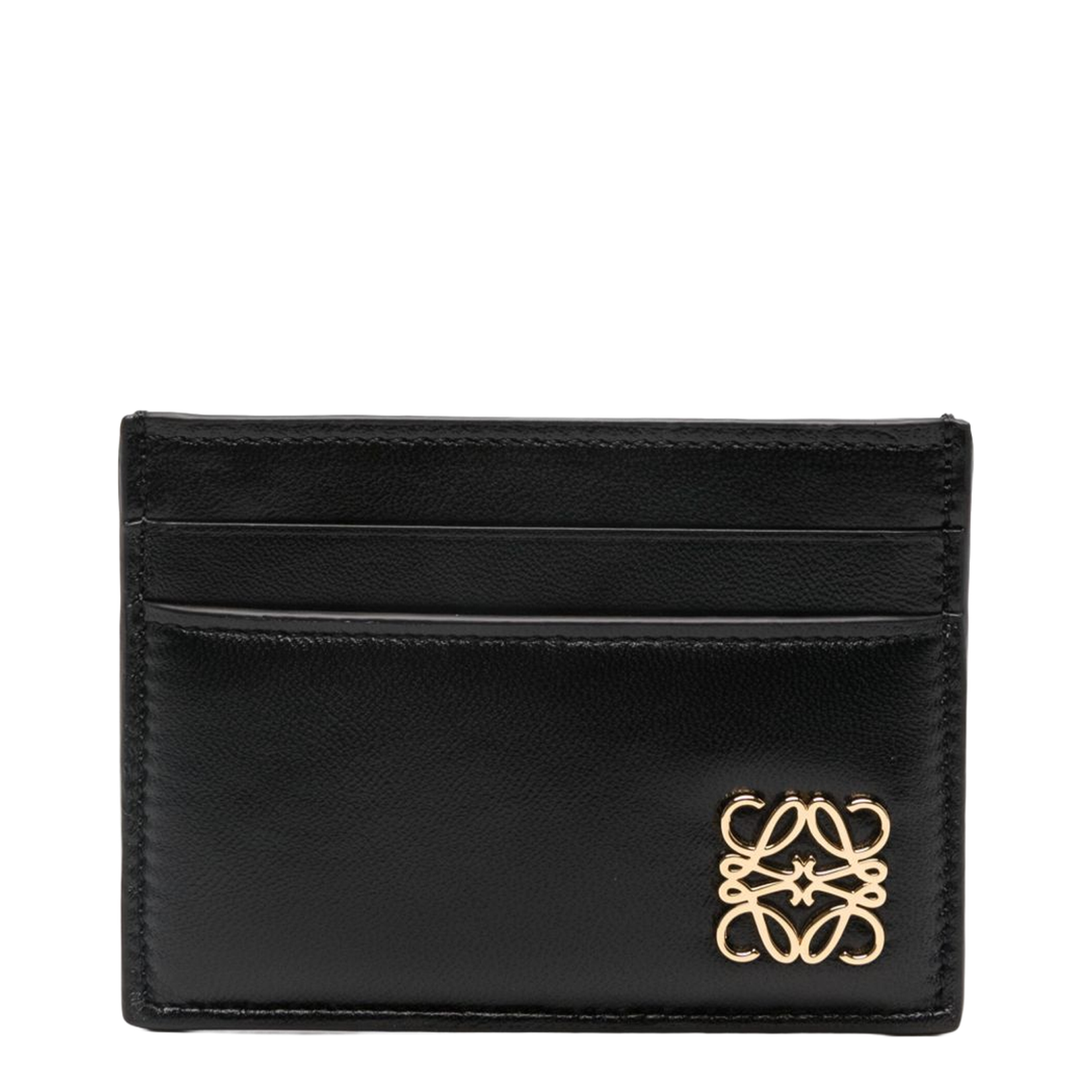 Puffer Anagram Plain Cardholder in Shiny Nappa Calfskin