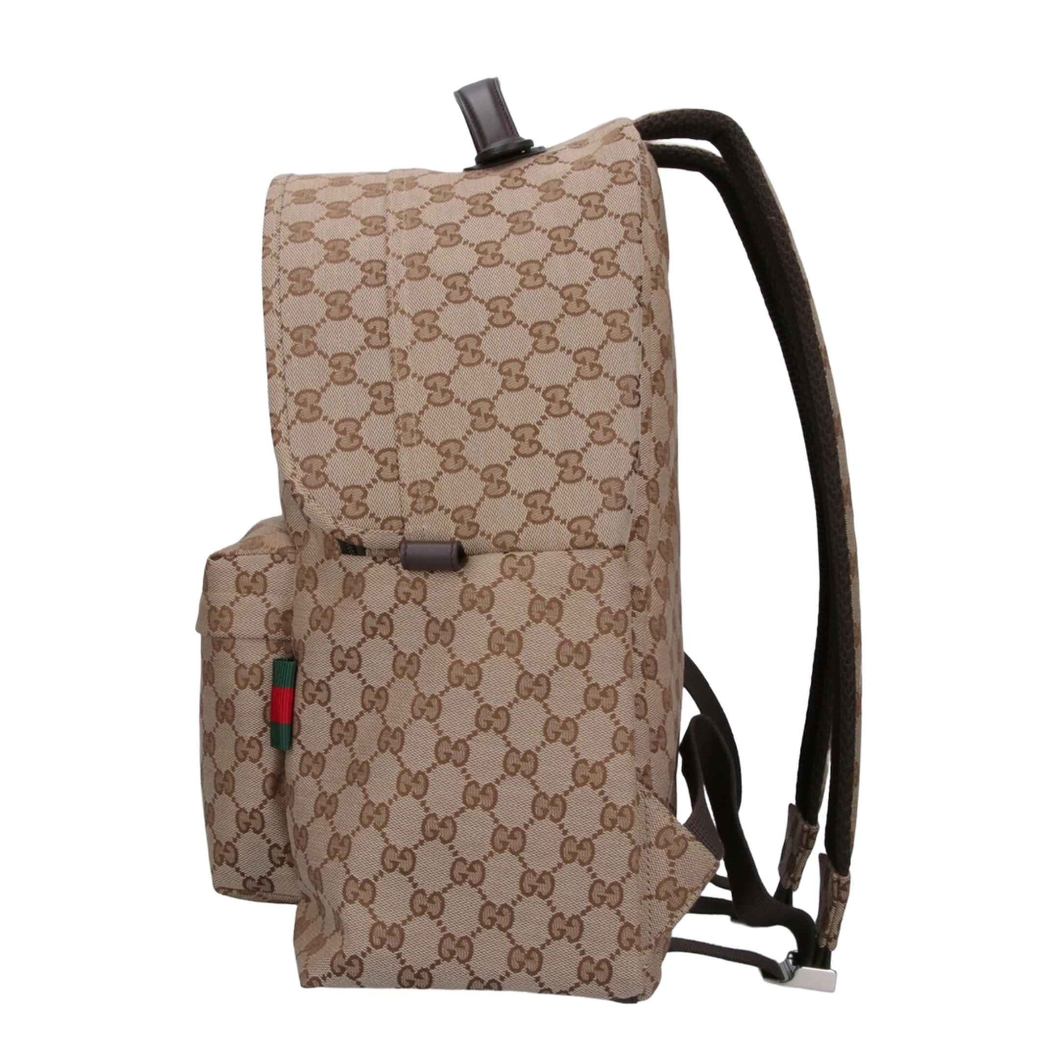 GG Canvas Medium Canvas Backpack - Beige