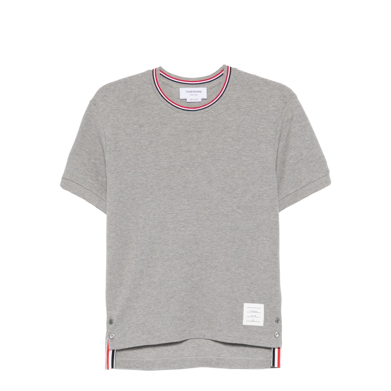 Cotton Waffle Rib Cuff Tee