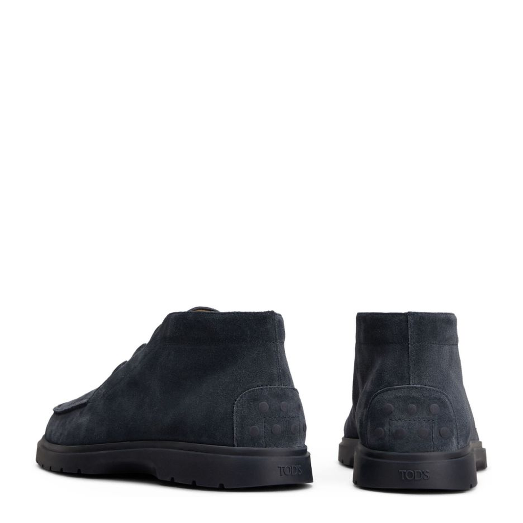 Blue Front Lace-Up Fastening Round Toe Branded Insole