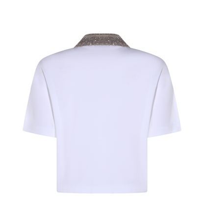 Polo Shirt With Dazzling Collar