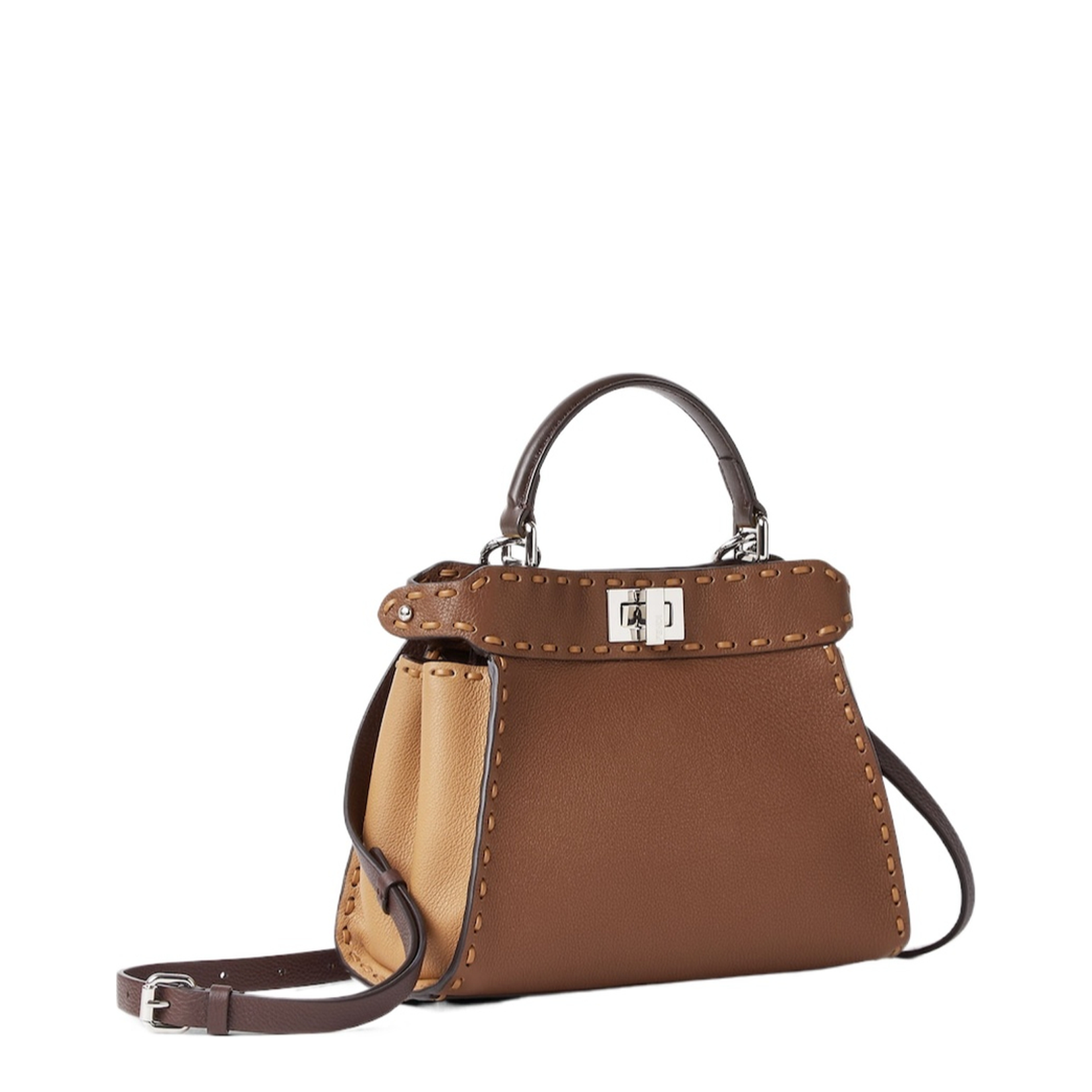 Peekaboo Mini Cuoio Romano Leather