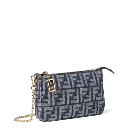 Blue Baguette Mini Clutch