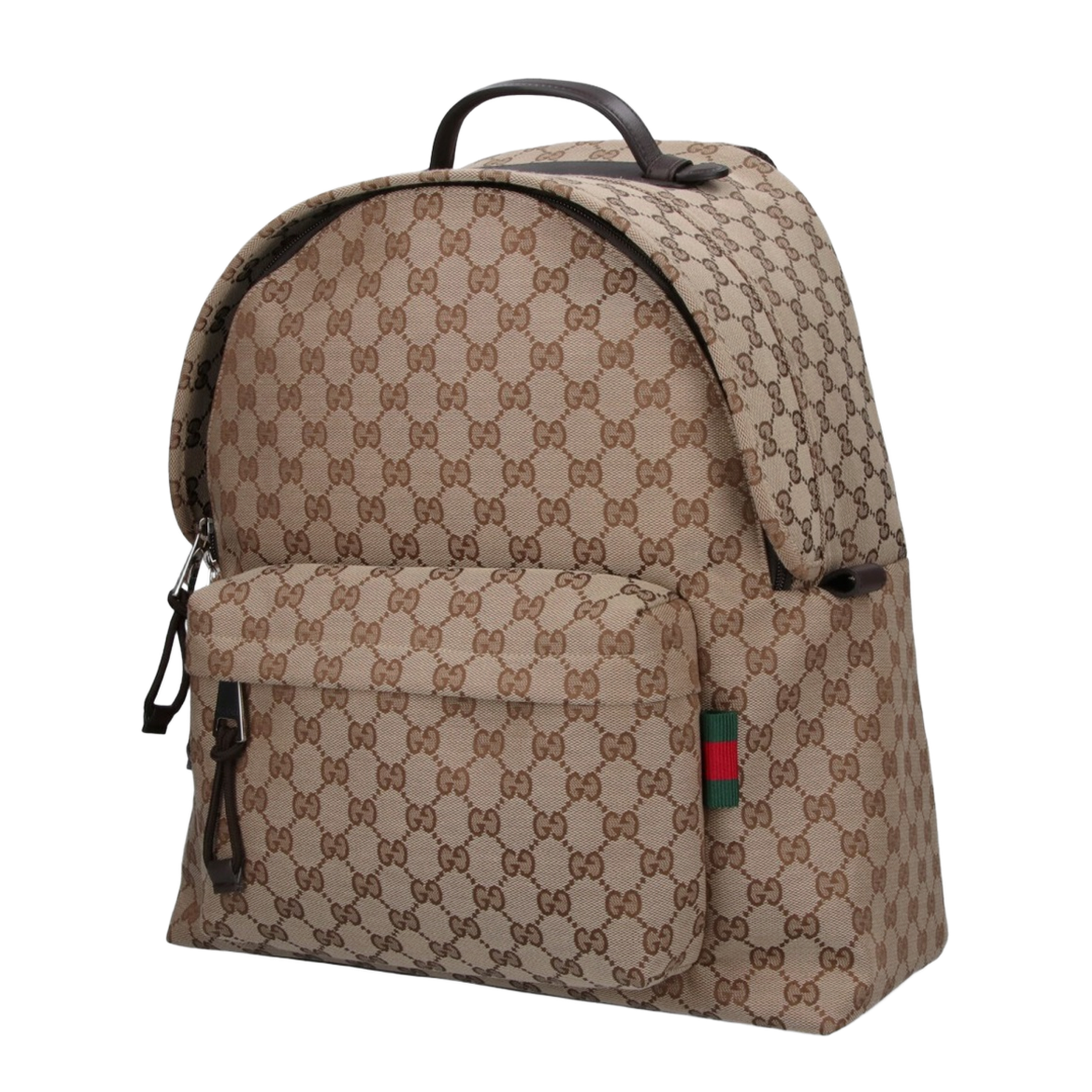 GG Canvas Medium Canvas Backpack - Beige