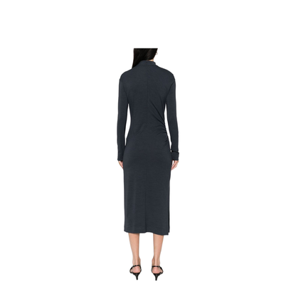 Wool Blend Midi Dress
