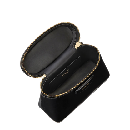 Antigona Calfskin Vanity Bag in Box Leather with Chain - Black