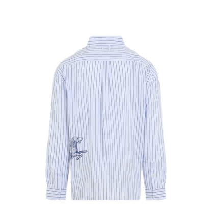 MAYFEYR - Jacquemus - Le Simon Shirt Big Dog Blue Stripe - SHM00541AW009283DO