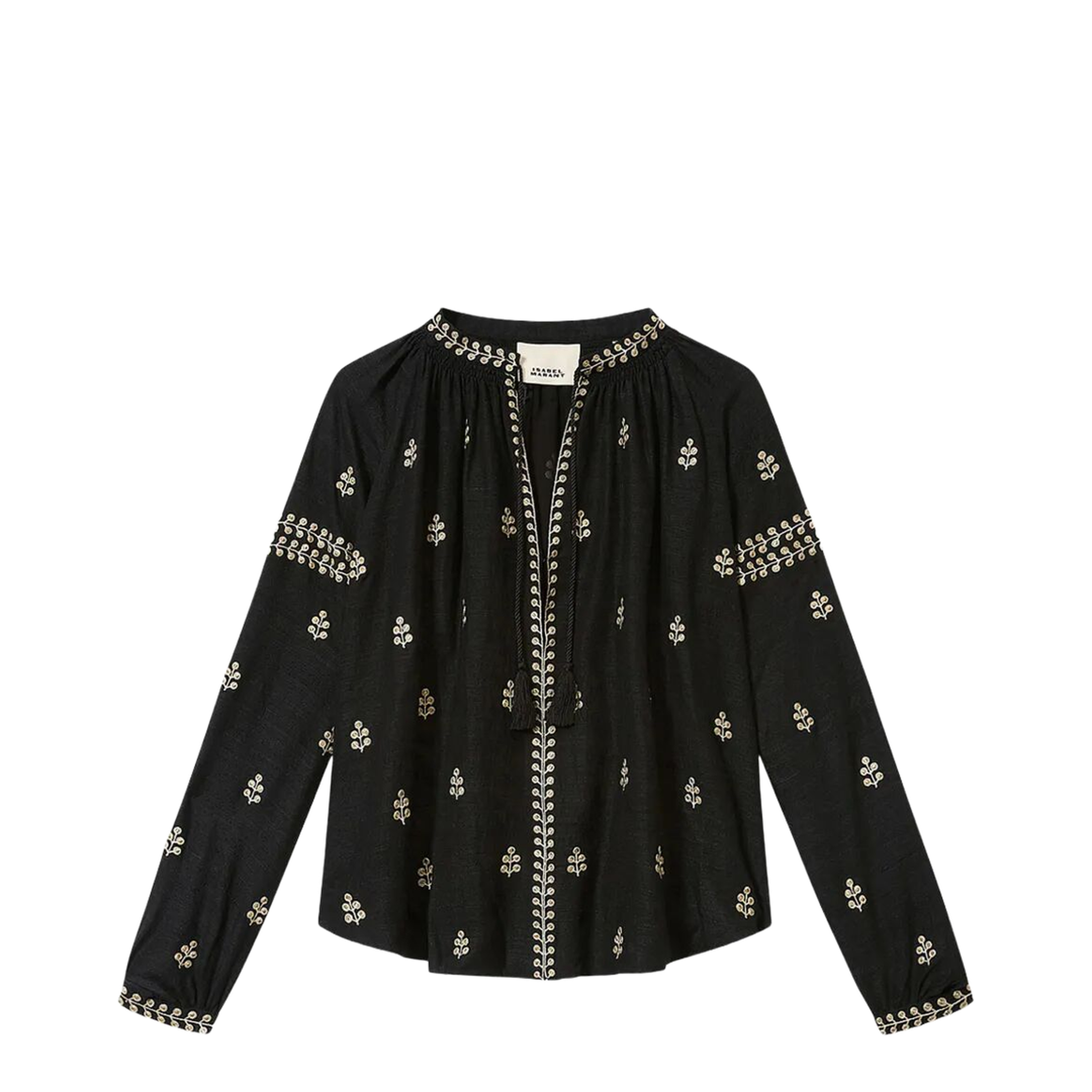MAYFEYR - Isabel Marant - Rodis Embroidered Tussar Silk Blouse - HT0826FAD1J12I