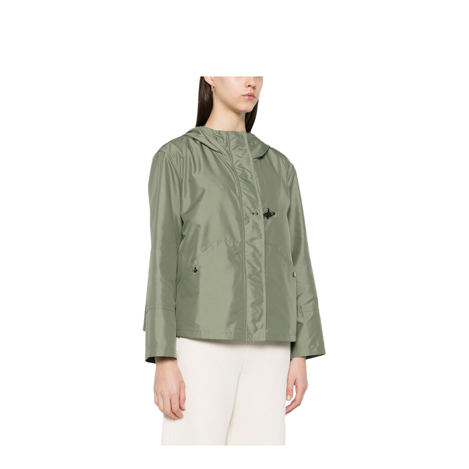 Short Parka Coat - Green