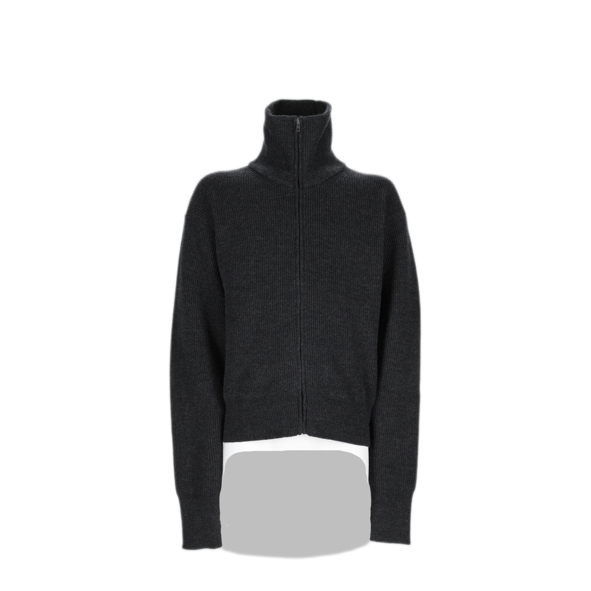 Zip Cardigan In Virgin Wool