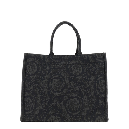 Embroidered Logo Canvas Tote Bag