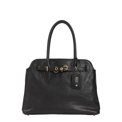 Black Leather Shoulder Bag
