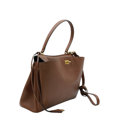 Rodeo Medium Calfskin Handbag - New Tan